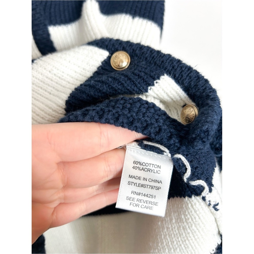 Sincerely Jules Striped Sleeveless Knit Sweater Vest XS - Picture 4 of 5
